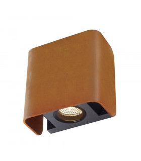 Outdoor Recessed Wall Light Rust 3000K IP65 Dimmable