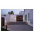 Outdoor Recessed Wall Light Rust 3000K IP65 Dimmable