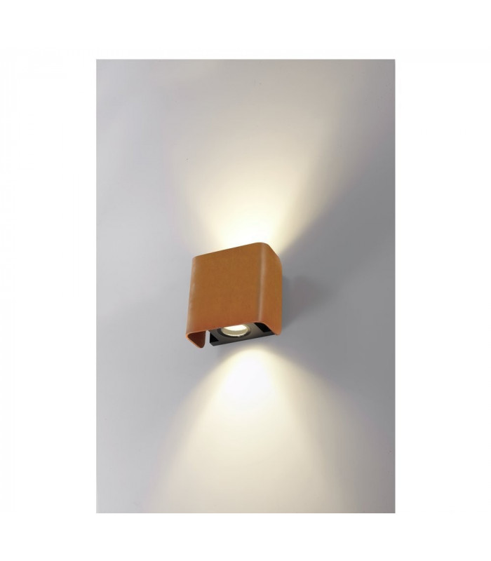 Outdoor Recessed Wall Light Rust 3000K IP65 Dimmable