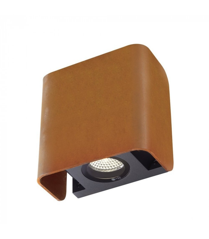 Outdoor Recessed Wall Light Rust 3000K IP65 Dimmable