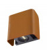 Outdoor Recessed Wall Light Rust 3000K IP65 Dimmable