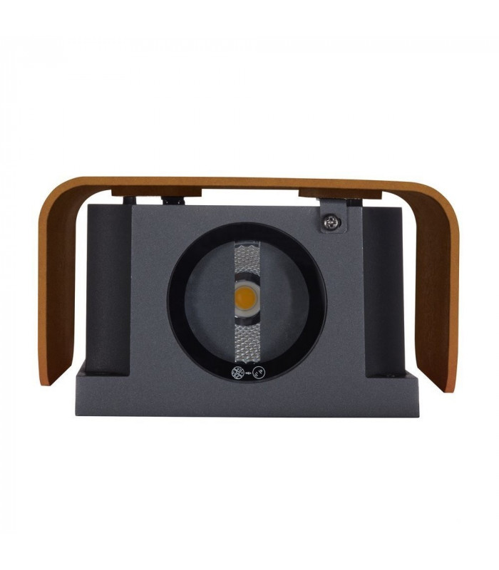 Outdoor Recessed Wall Light Rust 3000K IP65 Dimmable
