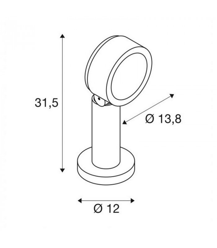 Outdoor Floor Lamp Anthracite IP65 Dimmable