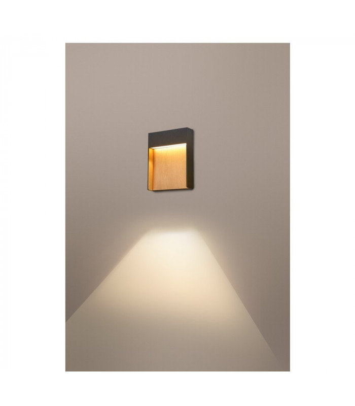 Outdoor LED Surface-Mounted Wall Light 3000/4000K IP65 Anthracite/Brown