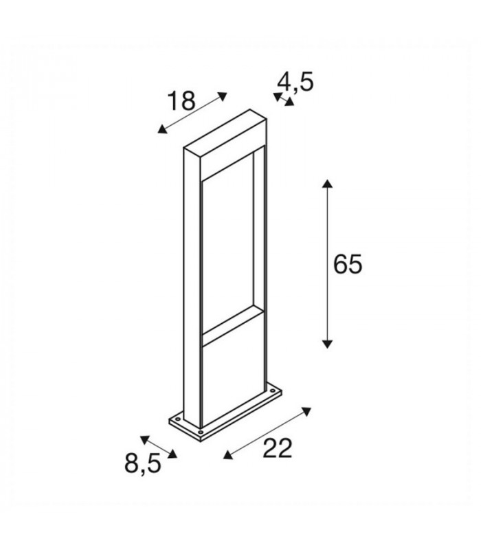 Outdoor LED Floor Lamp 3000/4000K IP65 Anthracite