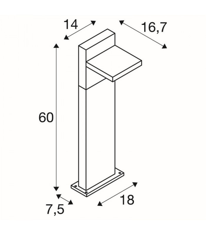 Outdoor LED Floor Lamp IP55 Anthracite 3000/4000K