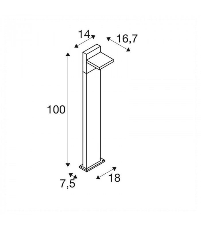 Outdoor LED Floor Lamp IP55 Anthracite 3000/4000K