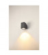 Single Outdoor LED Surface-Mounted Wall Light Anthracite 3000/4000K