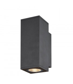 Square Up Down Outdoor LED Surface-Mounted Wall Light Anthracite 3000/4000K