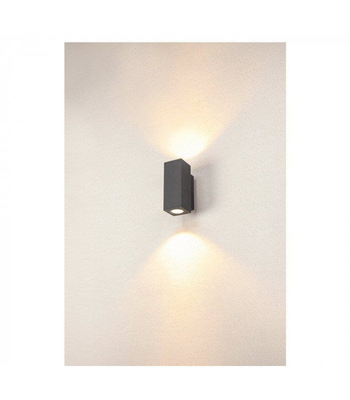 Square Up Down Outdoor LED Surface-Mounted Wall Light Anthracite 3000/4000K