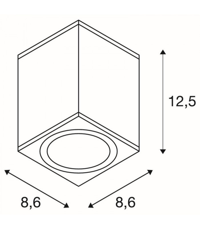 Outdoor LED Surface-Mounted Ceiling Light Anthracite 3000/4000K