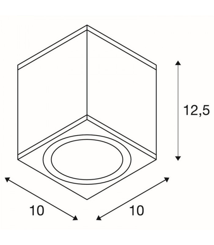 Outdoor LED Surface-Mounted Ceiling Light Anthracite 3000/4000K