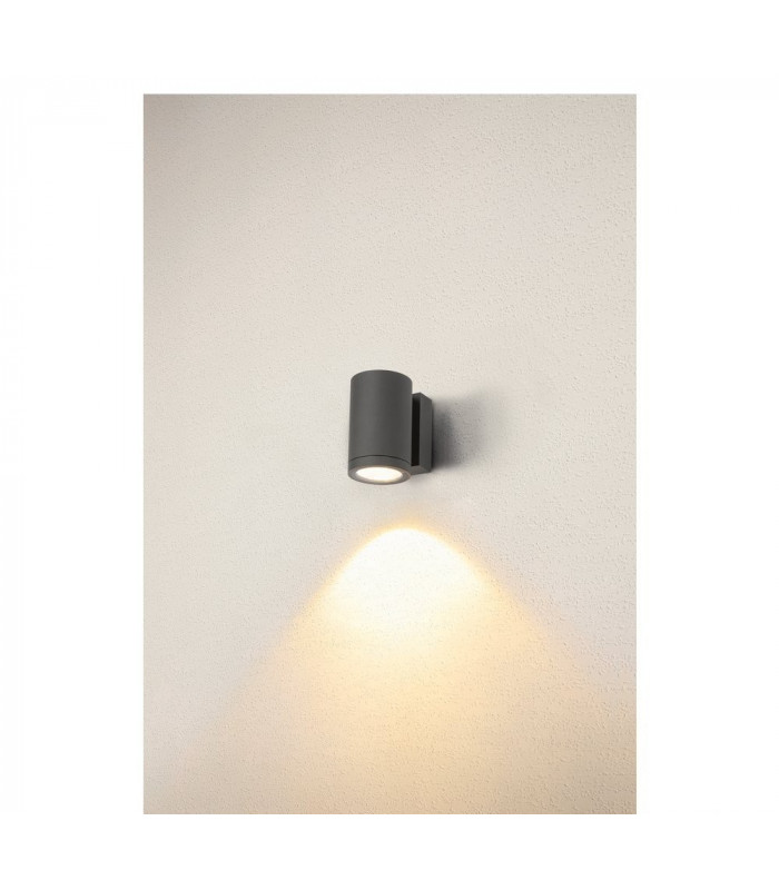 Single Outdoor LED Surface-Mounted Wall Light Anthracite 3000/4000K