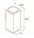 Up Down Outdoor LED Surface-Mounted Wall Light Anthracite 3000/4000K