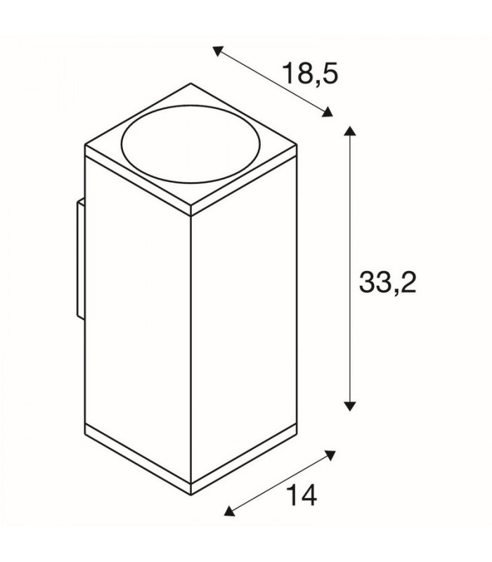 Up Down Outdoor LED Surface-Mounted Wall Light Anthracite 3000/4000K
