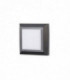 LED Outdoor Square Wall Light Black, Grey IP65