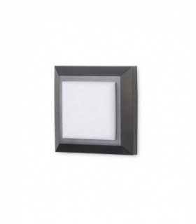 LED Outdoor Square Wall Light Black, Grey IP65