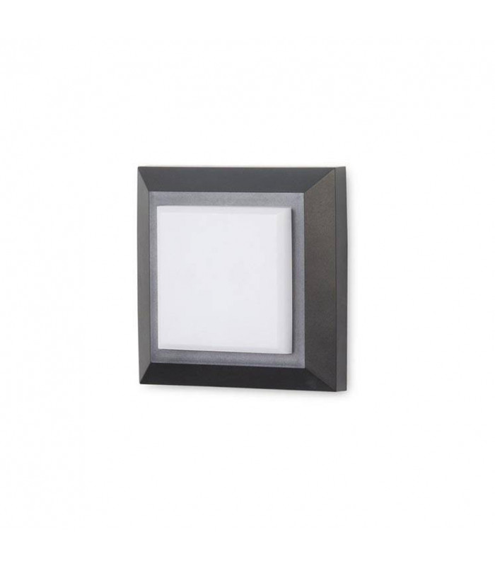 LED Outdoor Square Wall Light Black, Grey IP65