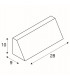 Outdoor LED Surface-Mounted Wall Light Black Switch 3000/4000K