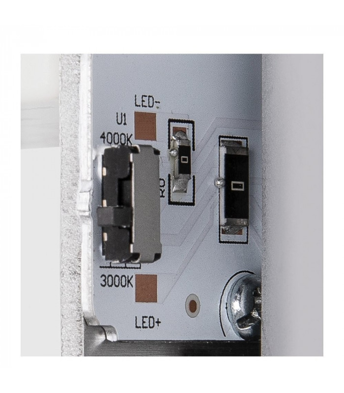 Outdoor LED Surface-Mounted Wall Light Black Switch 3000/4000K
