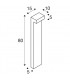 Outdoor LED Free-Standing Light Horizontal Anthracite Switch 3000/4000K