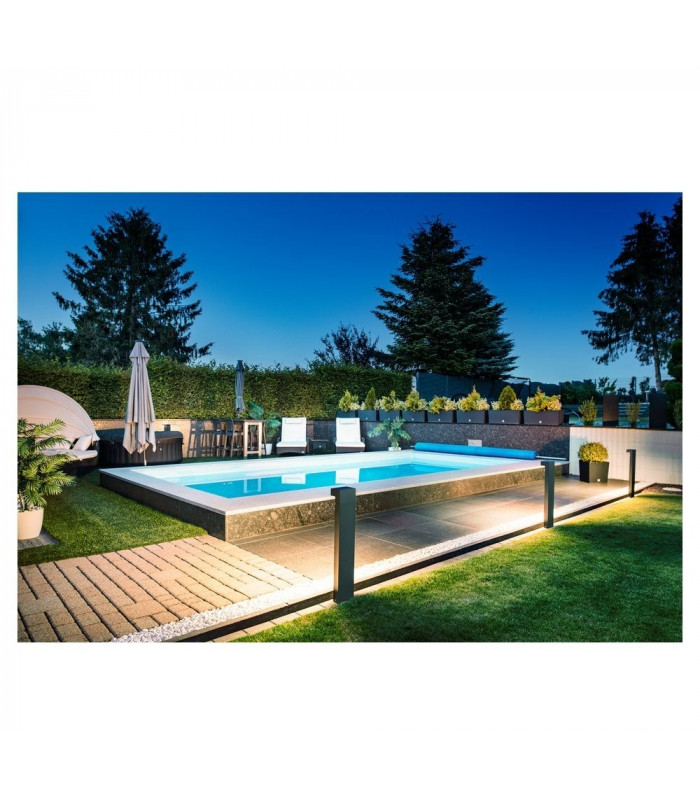 Outdoor LED Free-Standing Light Horizontal Anthracite Switch 3000/4000K
