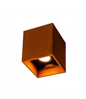 Up Down, Outdoor LED Surface-Mounted Wall Light Square Rust Switch 3000/4000K