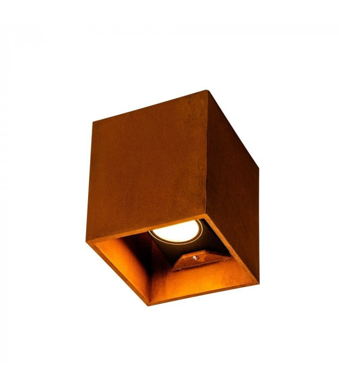 Up Down, Outdoor LED Surface-Mounted Wall Light Square Rust Switch 3000/4000K