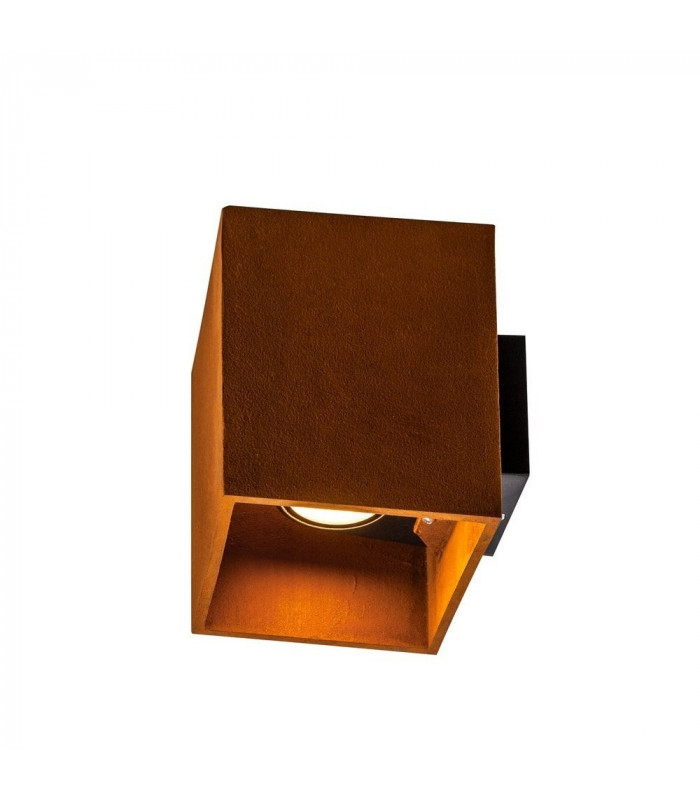 Up Down, Outdoor LED Surface-Mounted Wall Light Square Rust Switch 3000/4000K
