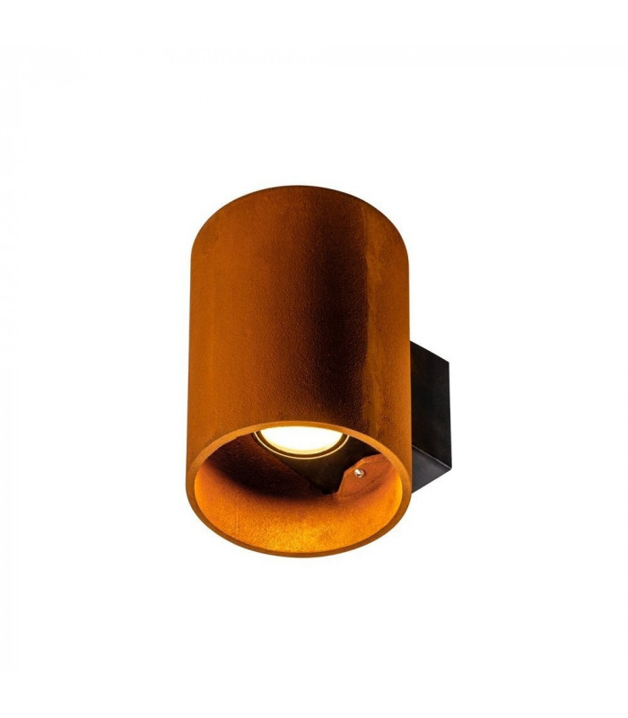 Up Down, Outdoor LED Surface-Mounted Wall Light Round Rust Switch 3000/4000K