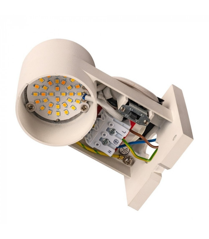 Up Down, Outdoor LED Surface-Mounted Wall Light Round Rust Switch 3000/4000K