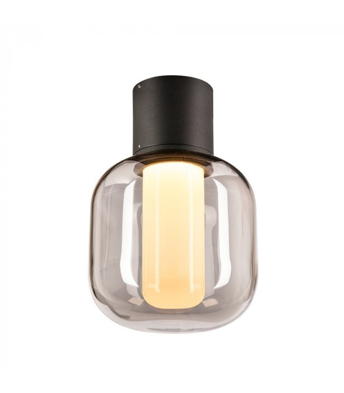 LED Outdoor Ceiling-Mounted Ceiling Light Anthracite Switch 3000/4000K