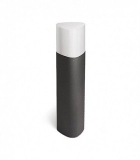 1 Light Outdoor Bollard Light Urban Grey IP44
