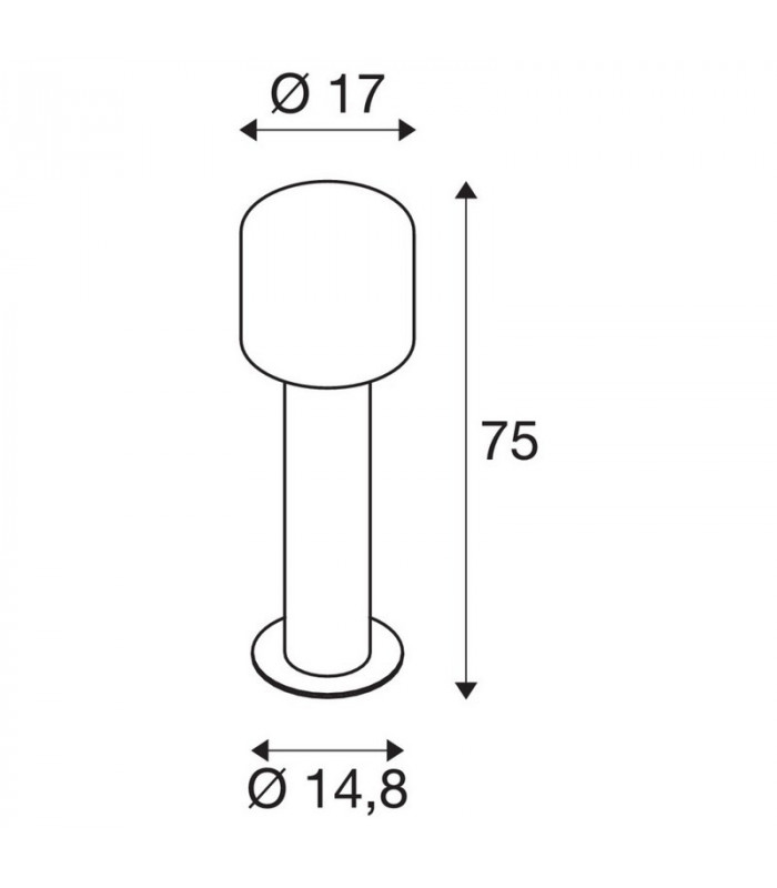 Outdoor LED Free-Standing Light Anthracite Switch 3000/4000K