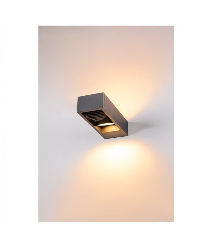 Outdoor LED Wall-Mounted Light Double Anthracite Switch 3000/4000K
