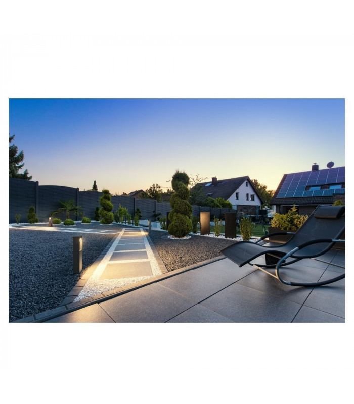 Outdoor LED Wall-Mounted Light Single Anthracite Switch 3000/4000K