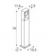 Outdoor LED Free-Standing Light Single Anthracite Switch 3000/4000K