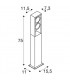 Outdoor LED Free-Standing Light Double Anthracite Switch 3000/4000K