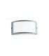 Outdoor Aluminum Flush Wall Lamp Silver, E27