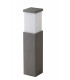 Outdoor Grey Concrete Bollard Light With Acrylic Diffuser Grey IP65, E27