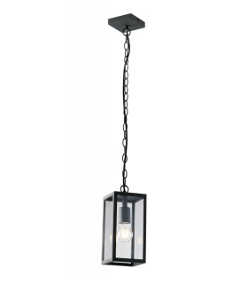 Outdoor Ceiling Pendant Lantern, Anthracite, IP44, E27
