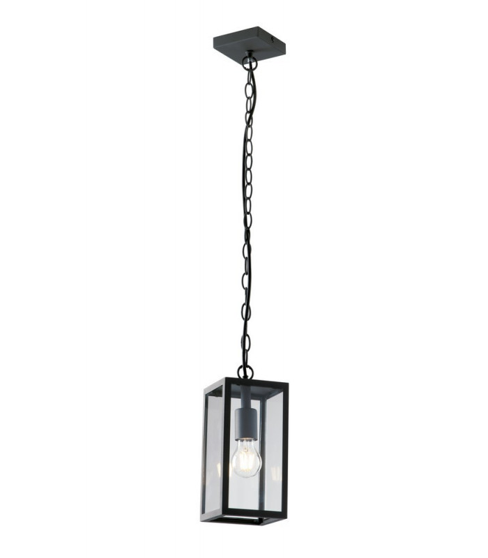 Outdoor Ceiling Pendant Lantern, Anthracite, IP44, E27