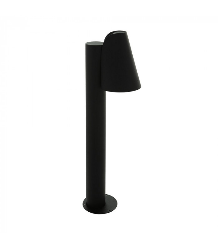 Modern Bollard Lamp Black 1 Light  with Clear Shade, E27, IP44
