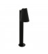 Modern Bollard Lamp Black 1 Light  with Clear Shade, E27, IP44