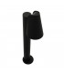 Modern Bollard Lamp Black 1 Light  with Clear Shade, E27, IP44