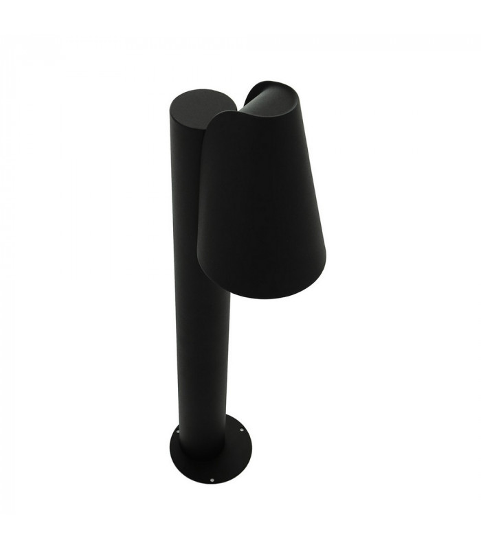 Modern Bollard Lamp Black 1 Light  with Clear Shade, E27, IP44