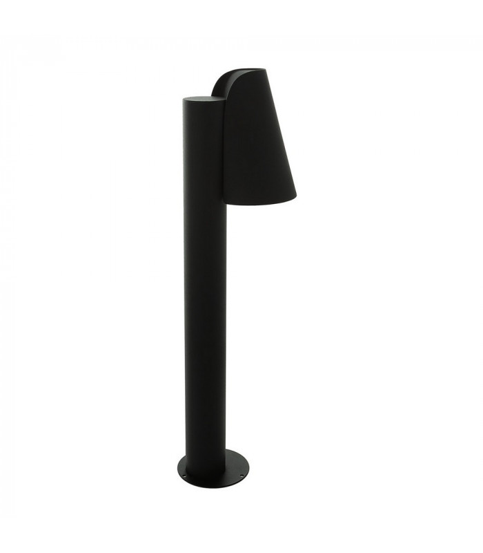 Modern Bollard Lamp Black 1 Light  with Clear Shade, E27, IP44