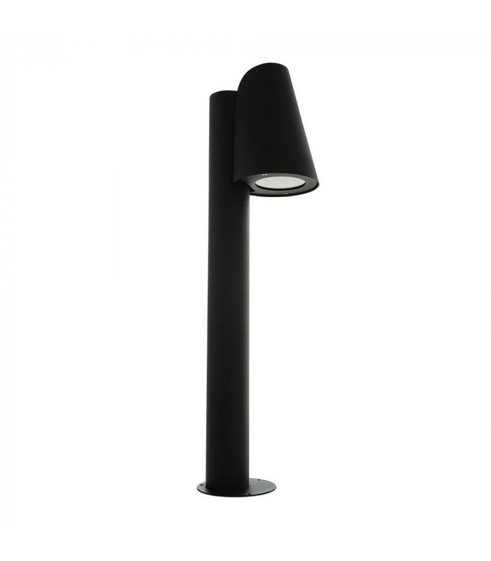 Modern Bollard Lamp Black 1 Light  with Clear Shade, E27, IP44