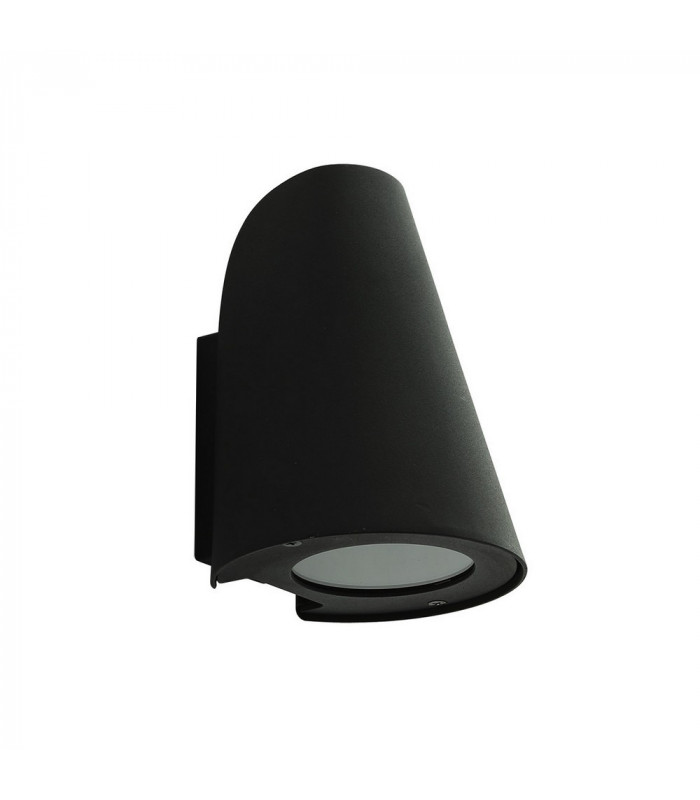 Modern Outdoor Wall Lamp Black 1 Light  with Clear Shade, E27, IP44