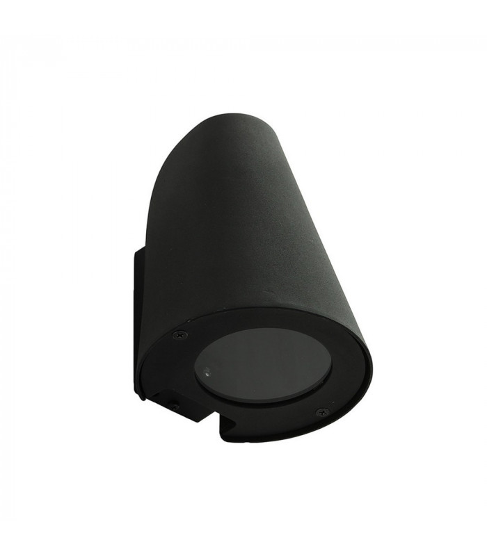 Modern Outdoor Wall Lamp Black 1 Light  with Clear Shade, E27, IP44